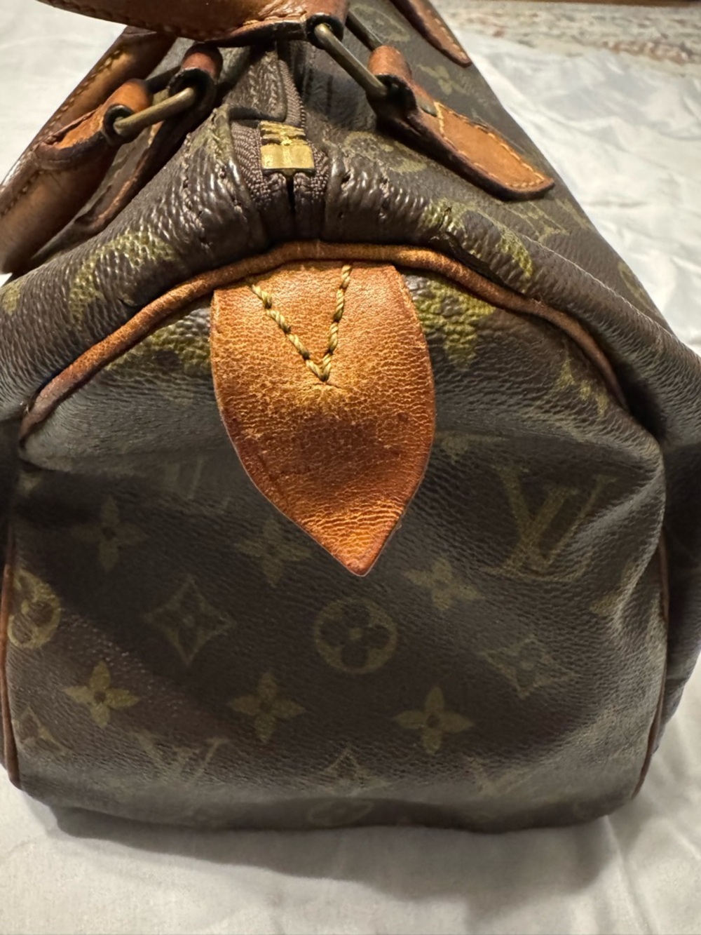 Louis Vuitton Brown Monogram Canvas Speedy - Vintage (date code 093) - Picture 11 of 13